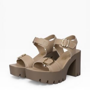 Temporada sandalia con plataforma con hebillas